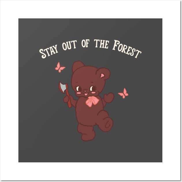 Stay out of the Forest Wall Art by jiniandtonic